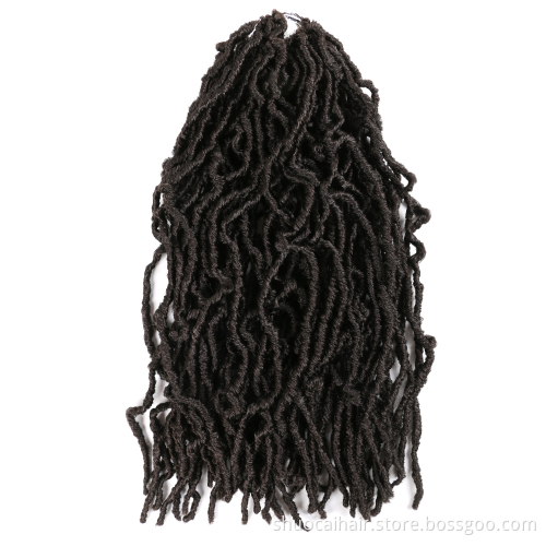 Soft Nu Locs 36 inches In synthetic Hair Extension 18 24 inch bobbiboss Crochet Hair Braids Dreadlocks Goddess Faux Locs